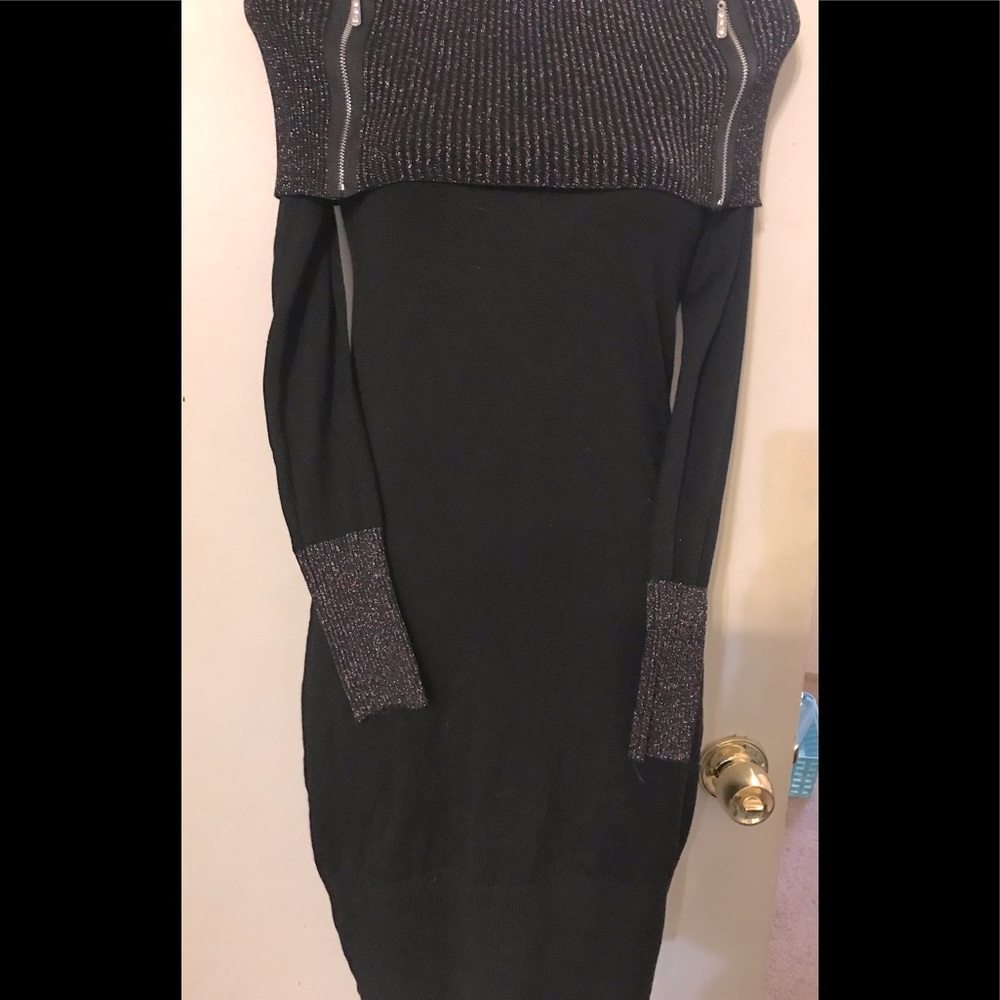 Juniors Cowl Neck Sweater Dress